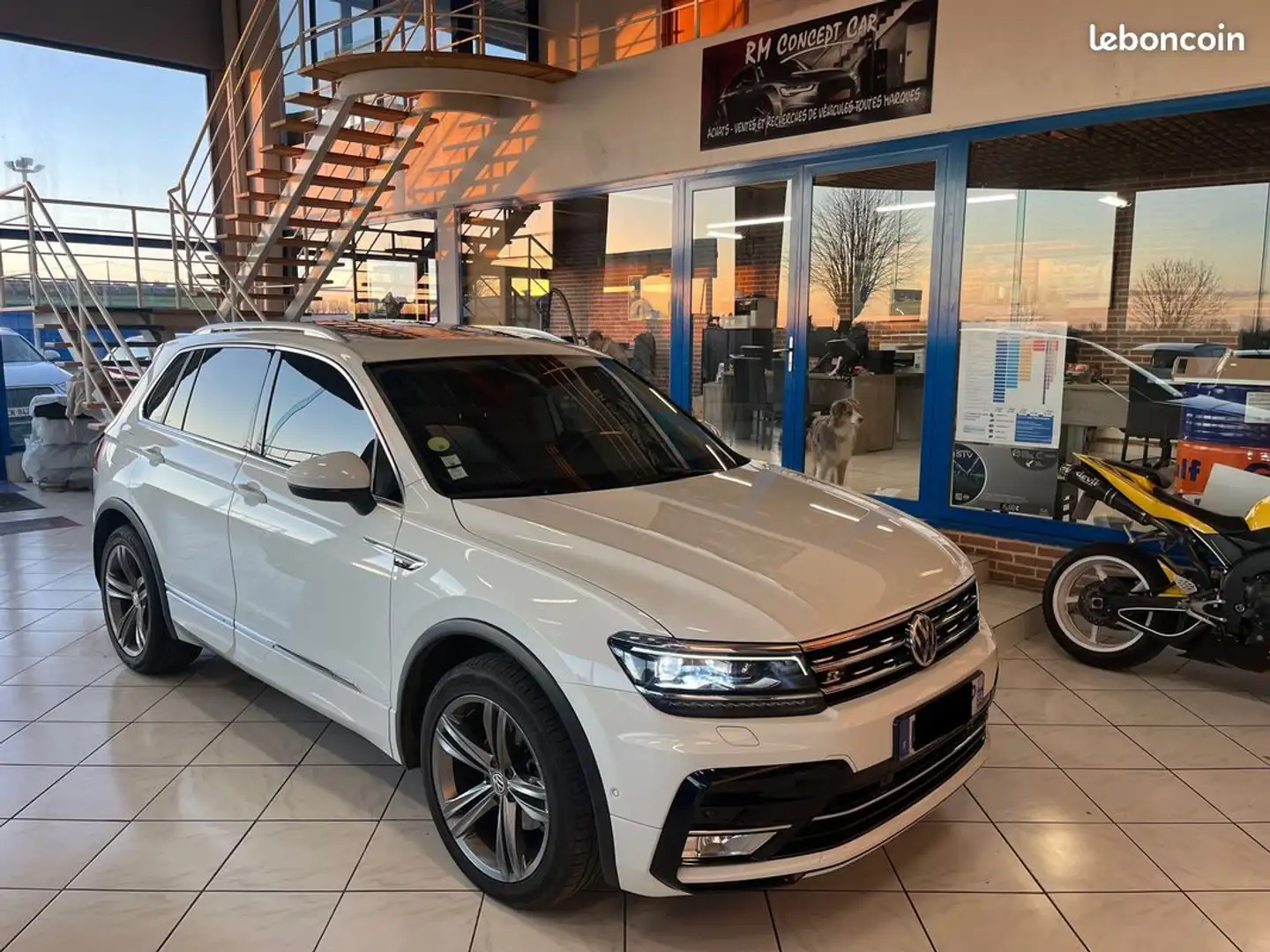 Volkswagen Tiguan 2.0 TDI DSG 150CH R LINE GPS-LED-VIRTUAL-TOIT OUVR Blanc - 1