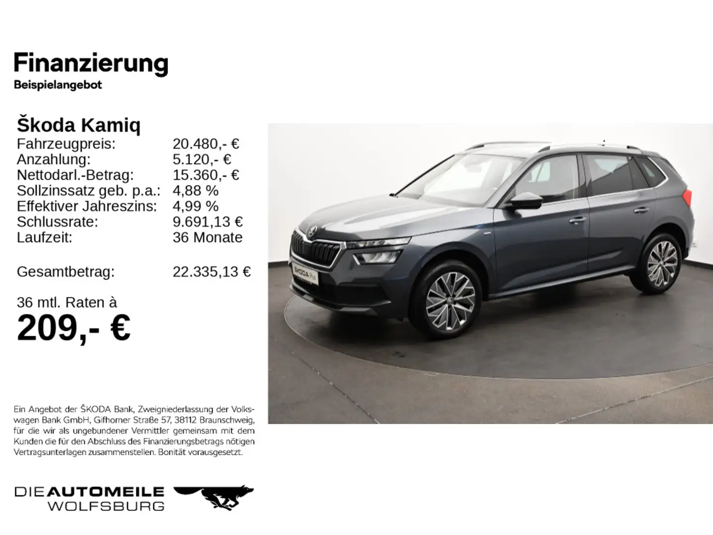 Skoda Kamiq 1,0 TSI DSG Clever Tempo/Einparkhi/Multile Gris - 2