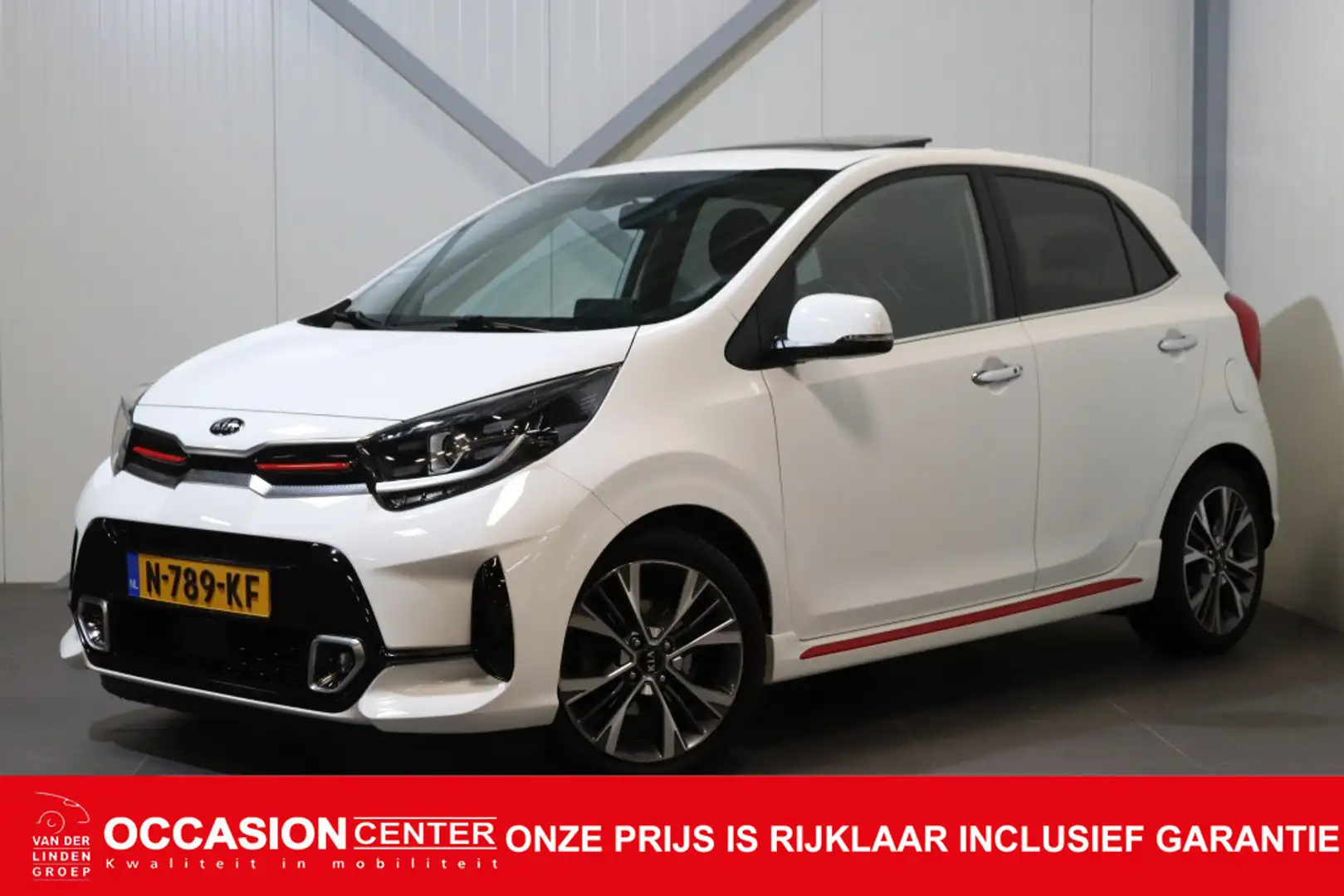 Kia Picanto 1.0 T-GDi GT-Line 5-Zits|Schuifdak|Navi|Cam|PDC|Ri Blanco - 1