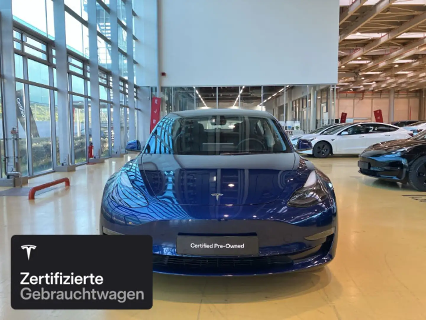 Tesla Model 3 Long Range AWD Bleu - 2