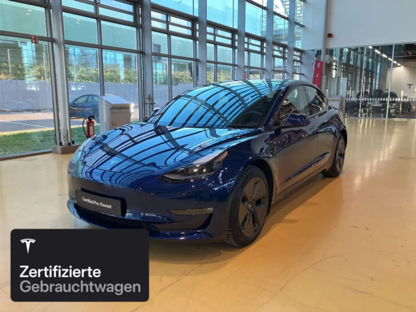 Tesla Model 3 Long Range AWD Bleu - 1