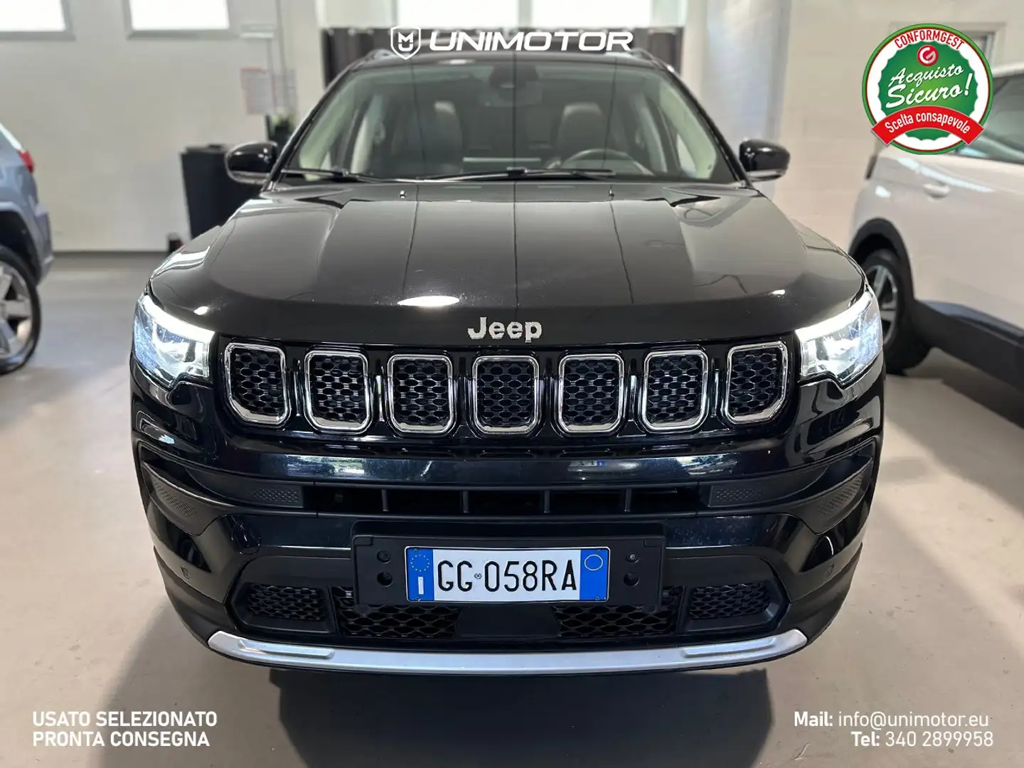 Jeep Compass Limited 1.3 Turbo T4 130cv 2WD Manuale Nero - 2