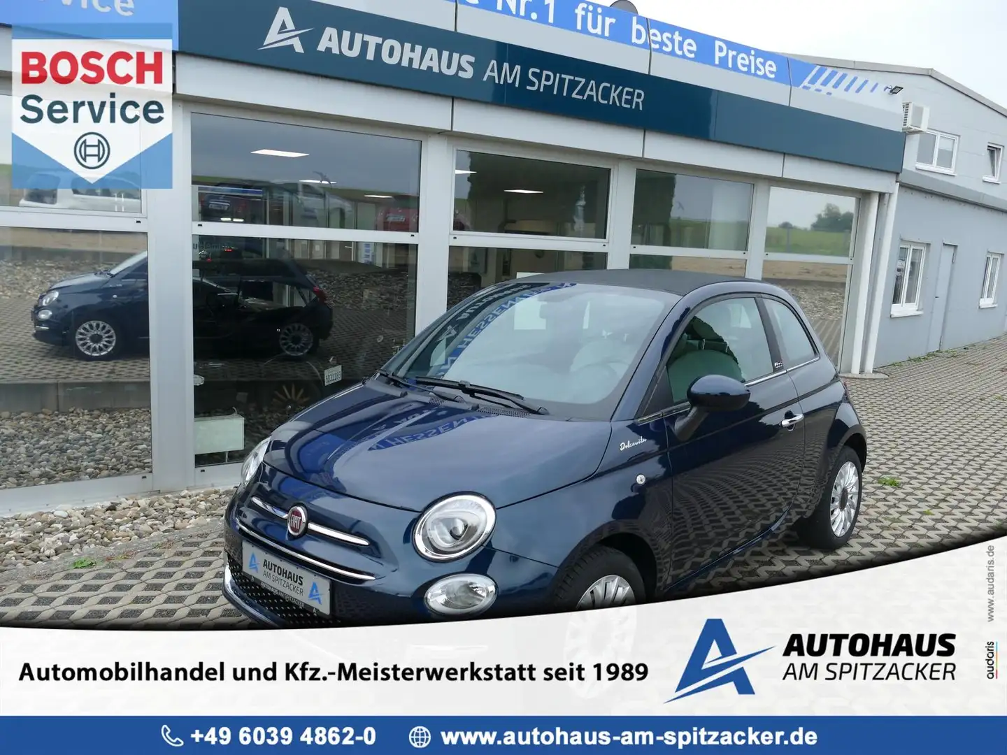 Fiat 500C DolceVita Apple/Android Blau - 1