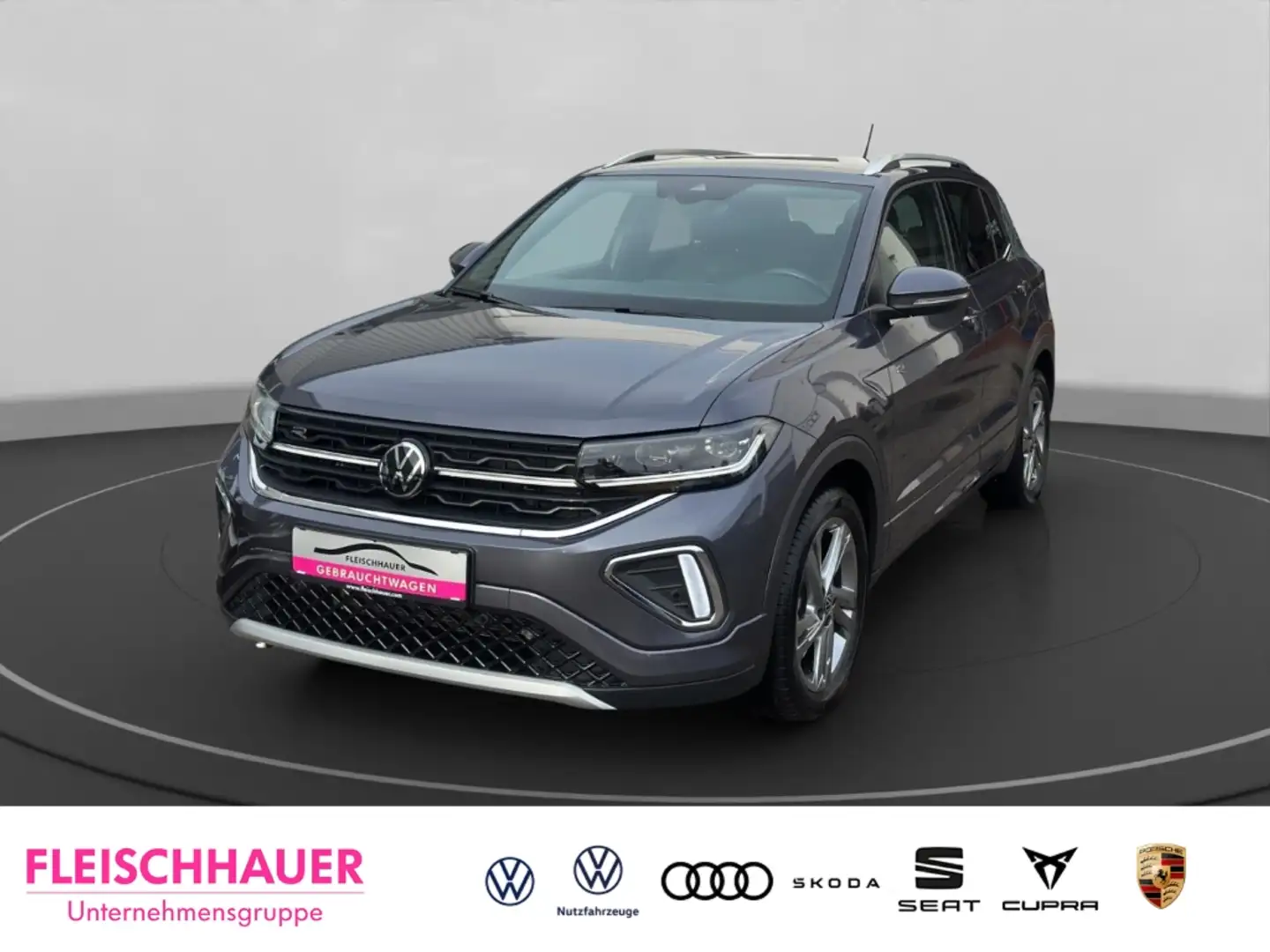 Volkswagen T-Cross 1,0 TSI R-Line  AHK+Navi+RK+CarPlay+PDC Grau - 1