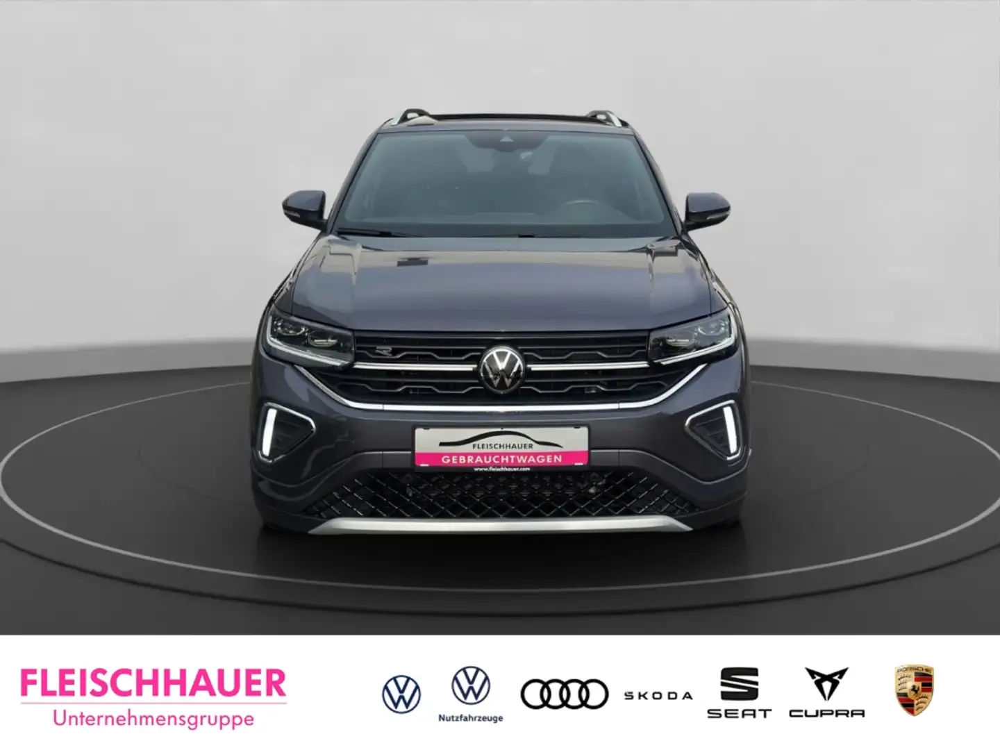 Volkswagen T-Cross 1,0 TSI R-Line  AHK+Navi+RK+CarPlay+PDC Grau - 2