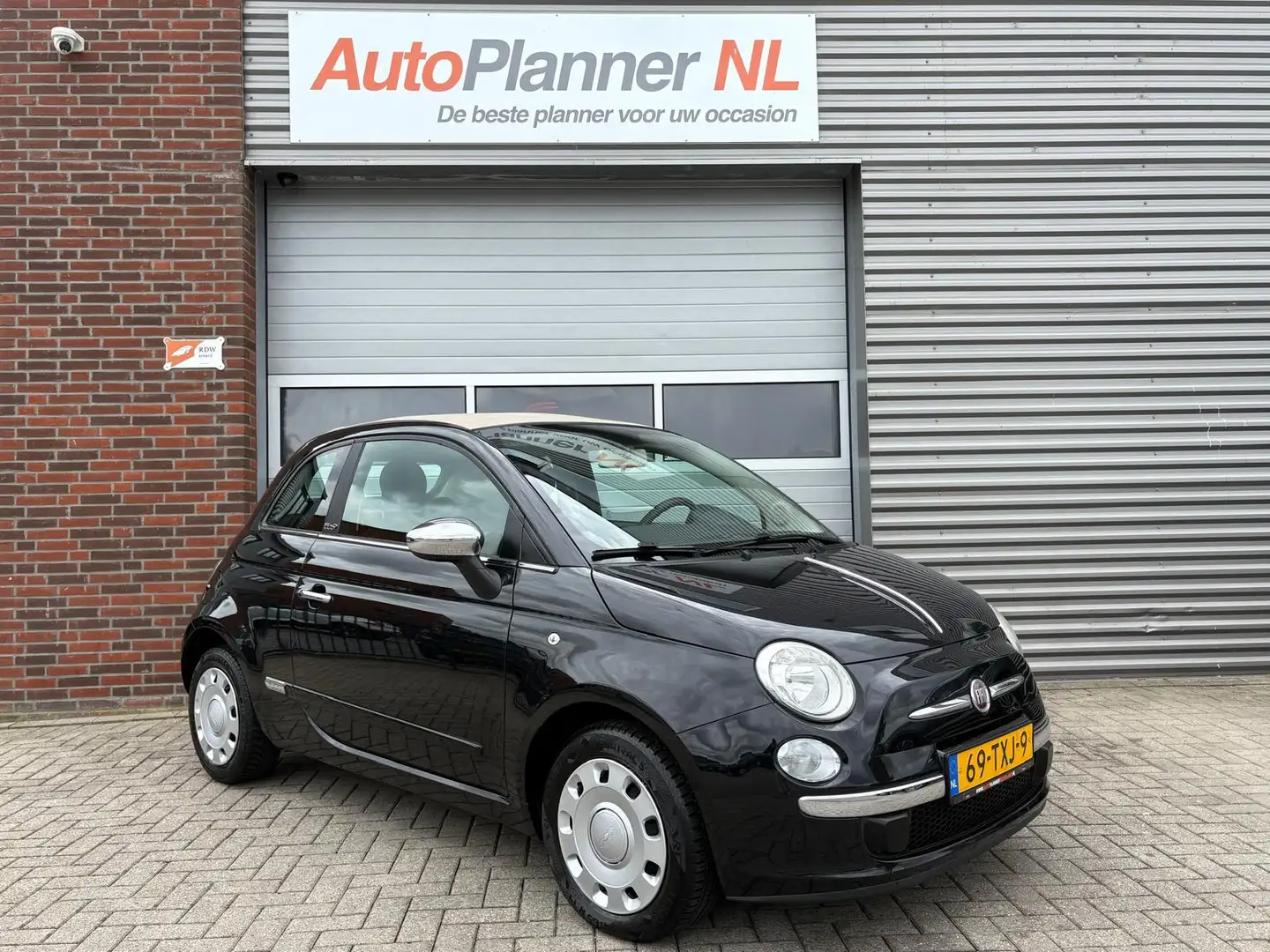 Fiat 500C 1.2 Easy! Airco! Cabrio! Navi! Nieuwe APK! Noir - 1