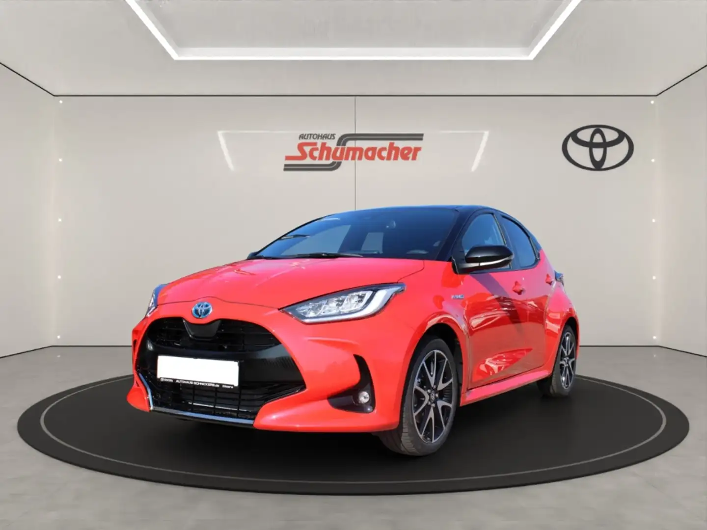Toyota Yaris SOMO PREMIER EDITION+LEDER+ACAA+GJ-RÄDER Rood - 1