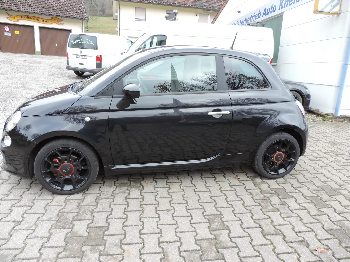 Fiat 500 S super Zustand 1 Hd.+Ah.105 PS Schwarz - 2