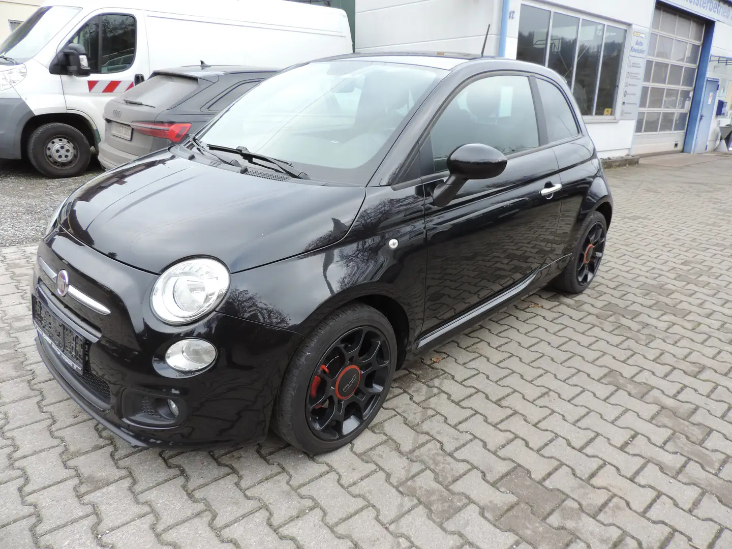 Fiat 500 S super Zustand 1 Hd.+Ah.105 PS Schwarz - 1