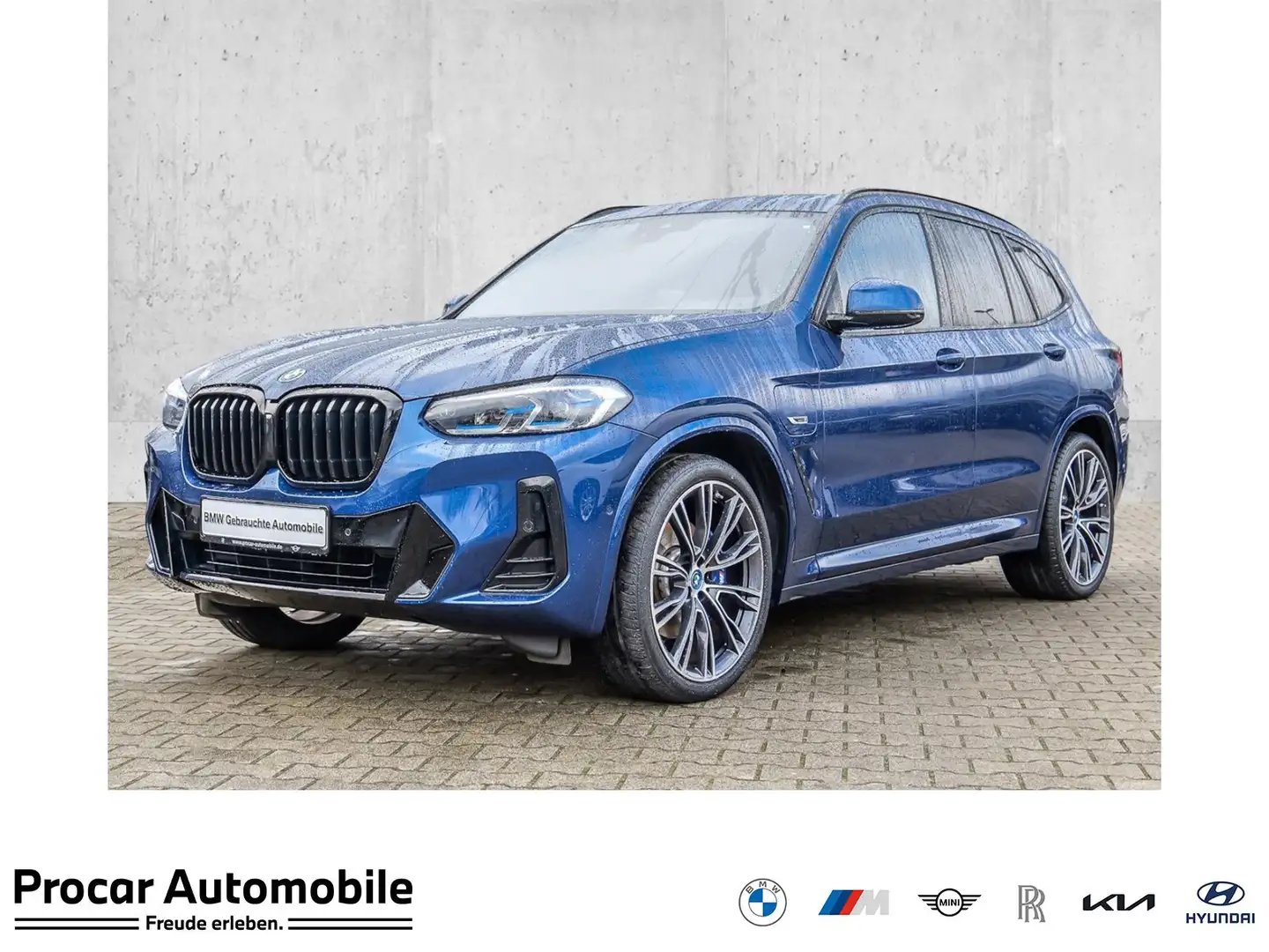 BMW X3 xDrive30e M Sport Pano Laser HuD HiFi RFK DAB Bleu - 1