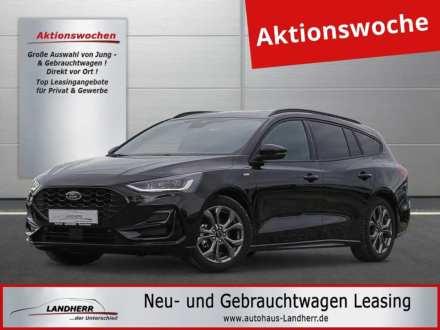Ford Focus Turnier 1.0 EcoBoost ST Line  //Navi/Winterpaket / Schwarz - 1