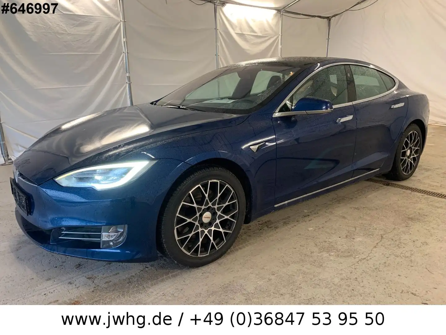 Tesla Model S 100kwh MaxReichweite CCS Atom Unfallfrei Blue - 1