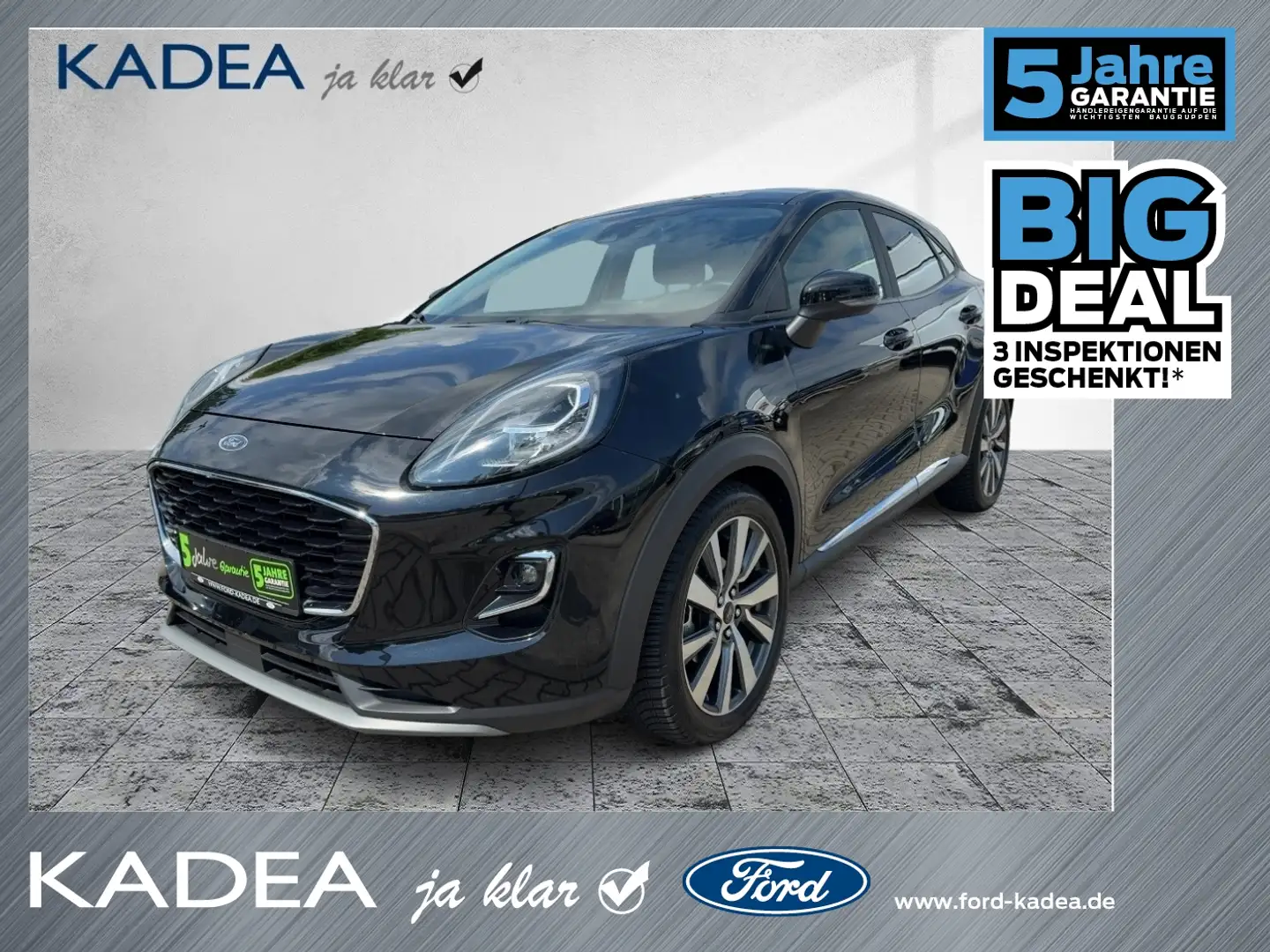 Ford Puma 1.0 EcoBoost Titanium X B&O*NAVI*LED*155 PS Zwart - 1