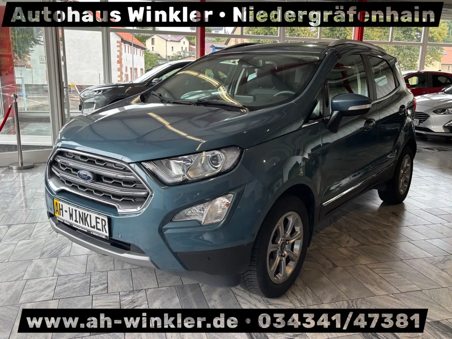 Ford EcoSport Titanium Xenon Winterpaket AHK Blau - 1