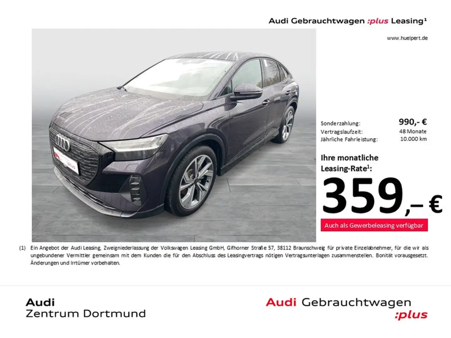 Audi Q4 e-tron Sportback 35 S LINE BLACKPAK CAM LM20 Violett - 1