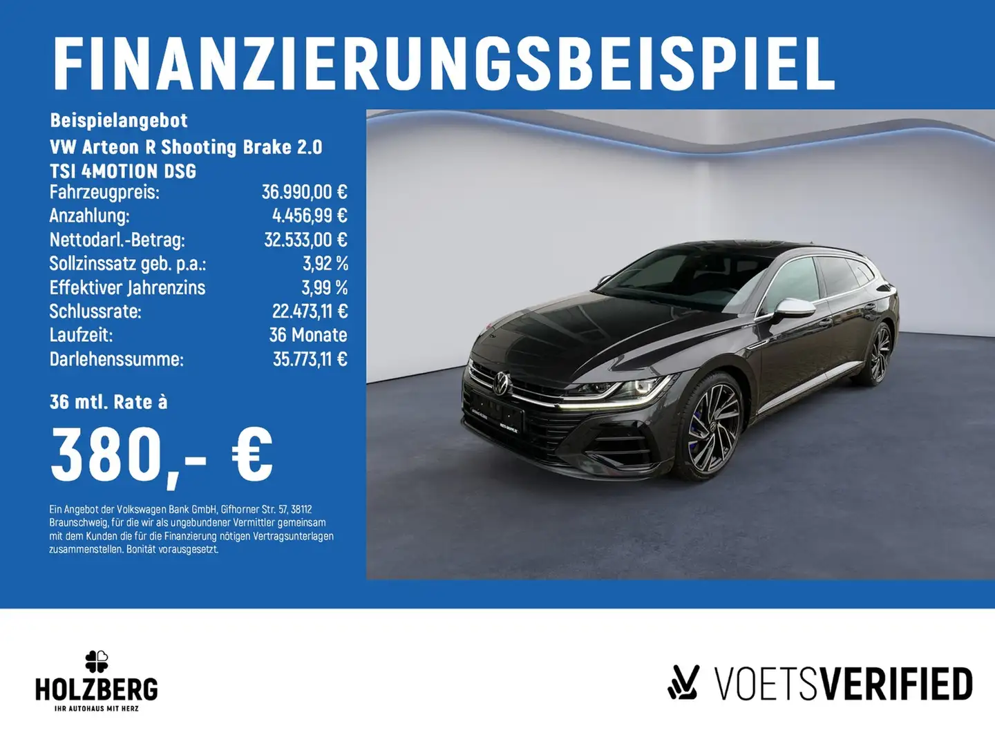Volkswagen Arteon R Shooting Brake 2.0 TSI 4MOTION DSG Pano+Harma... Grau - 2