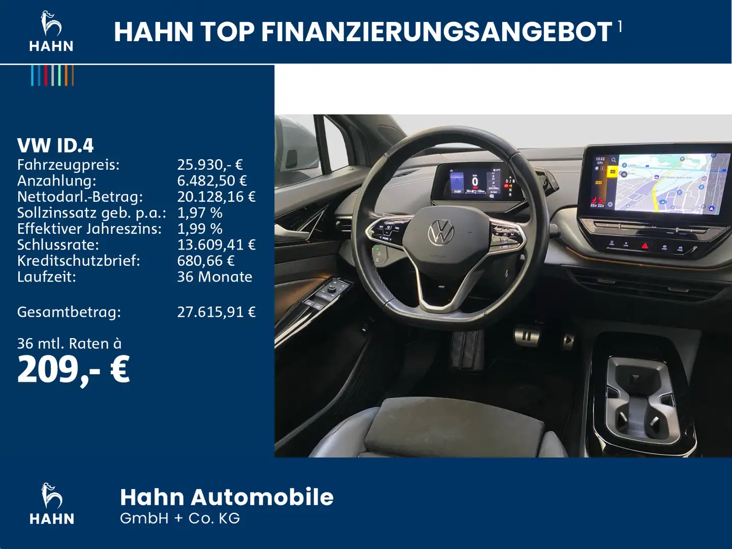 Volkswagen ID.4 Pro Performance 360° AHK LED Navi Wärmepump Grau - 2