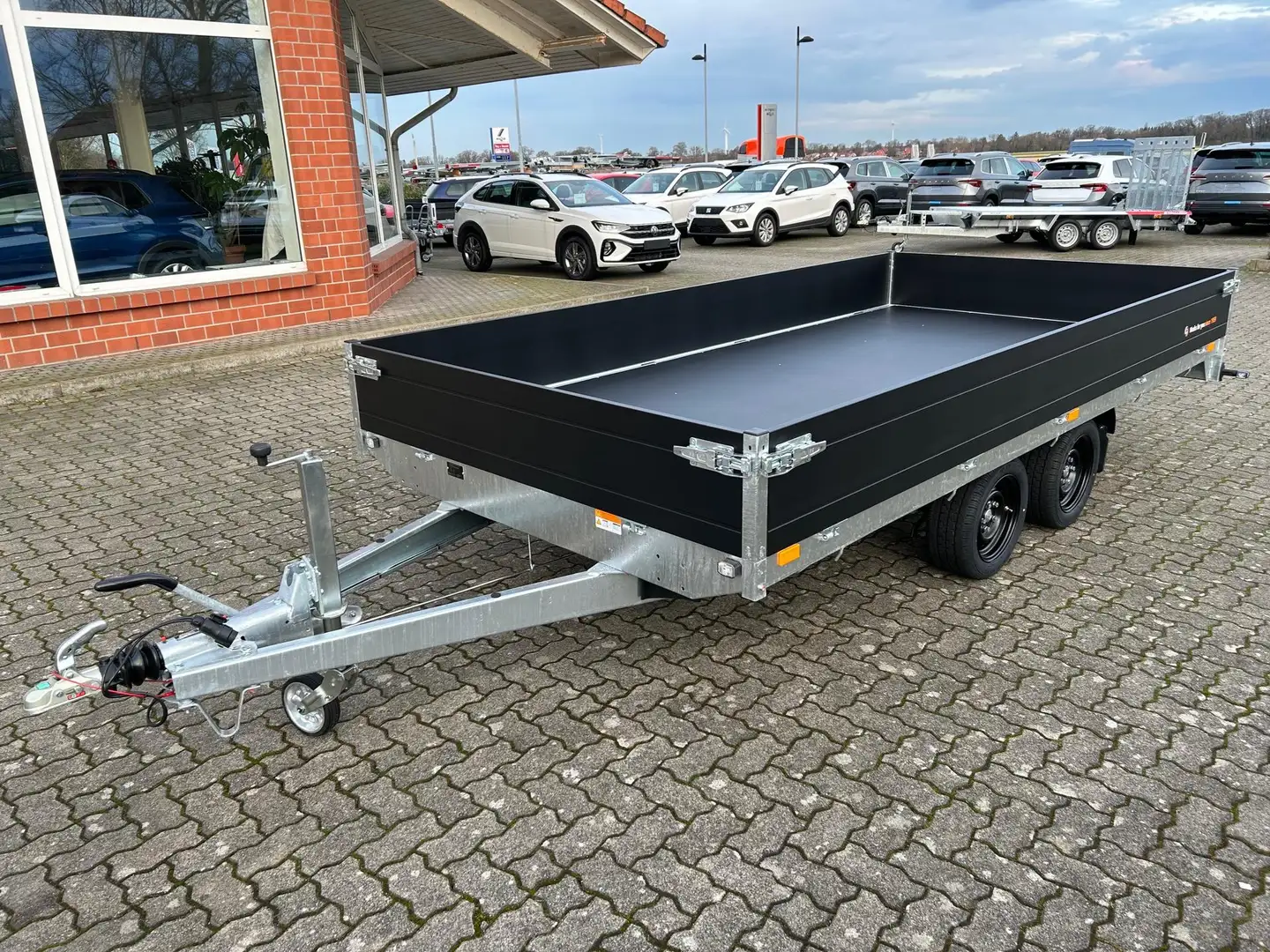Saris Hochlader PL 406 204 2700 2 2,7t PKW Anhänger B... - 1