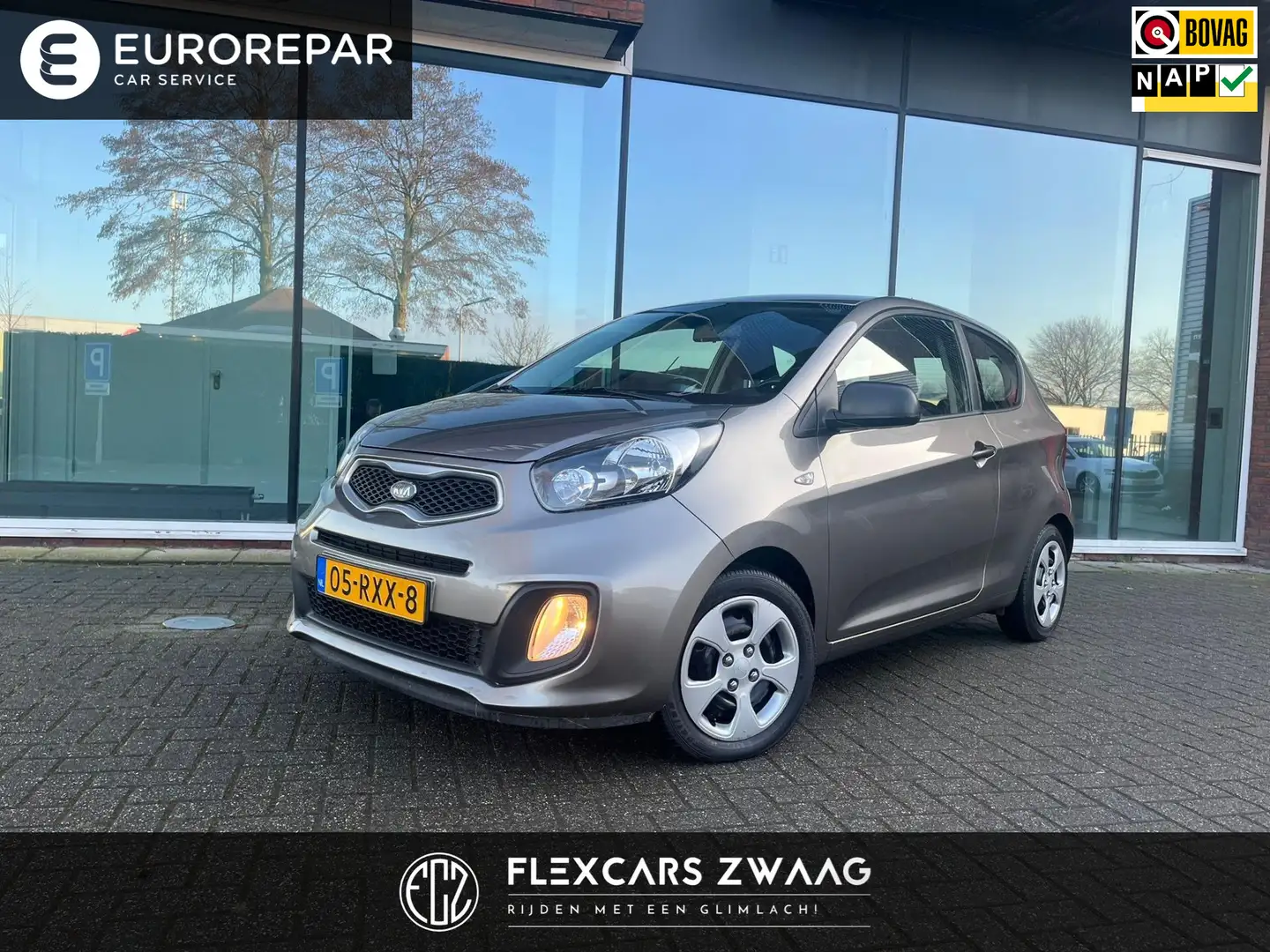 Kia Picanto 1.0 CVVT Airco - Elec Pakket - Radio - NAP - Org.N Сірий - 1