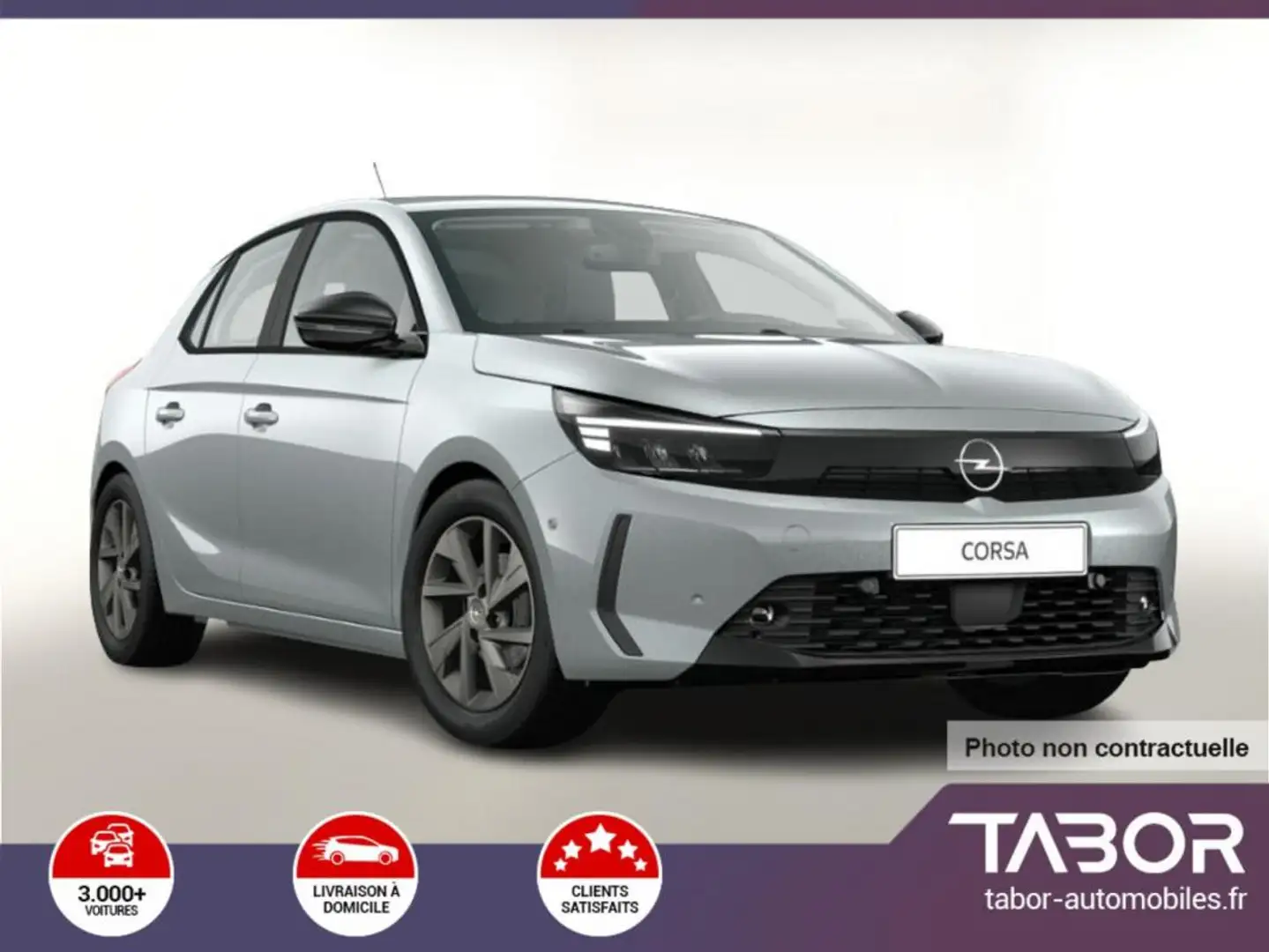 Opel Corsa 1.2 Turbo 100 parking avant 16p Cam Argent - 1