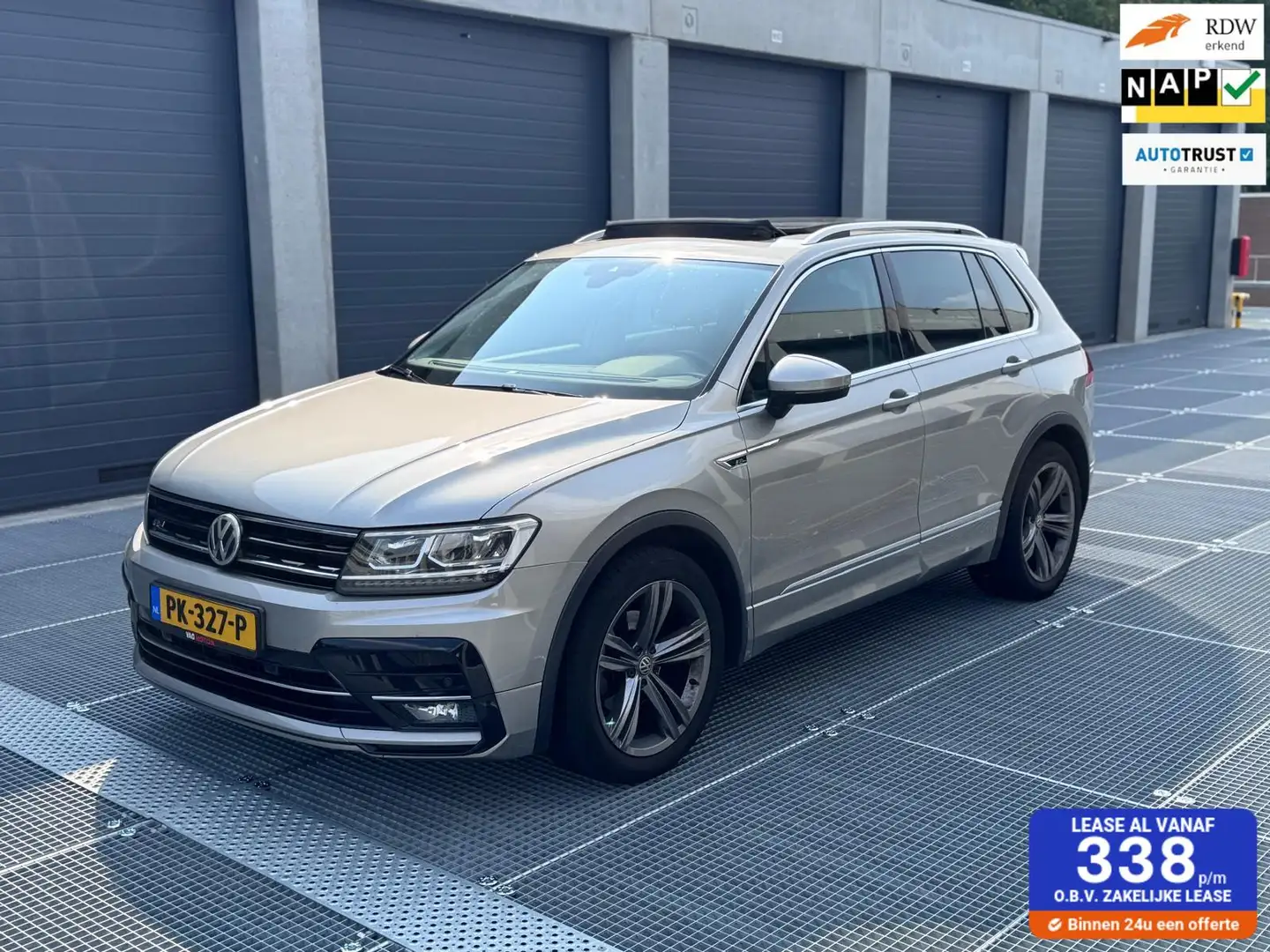 Volkswagen Tiguan 1.4 TSI ACT I R-LINE I PANO I ONDERHOUDEN Grijs - 1