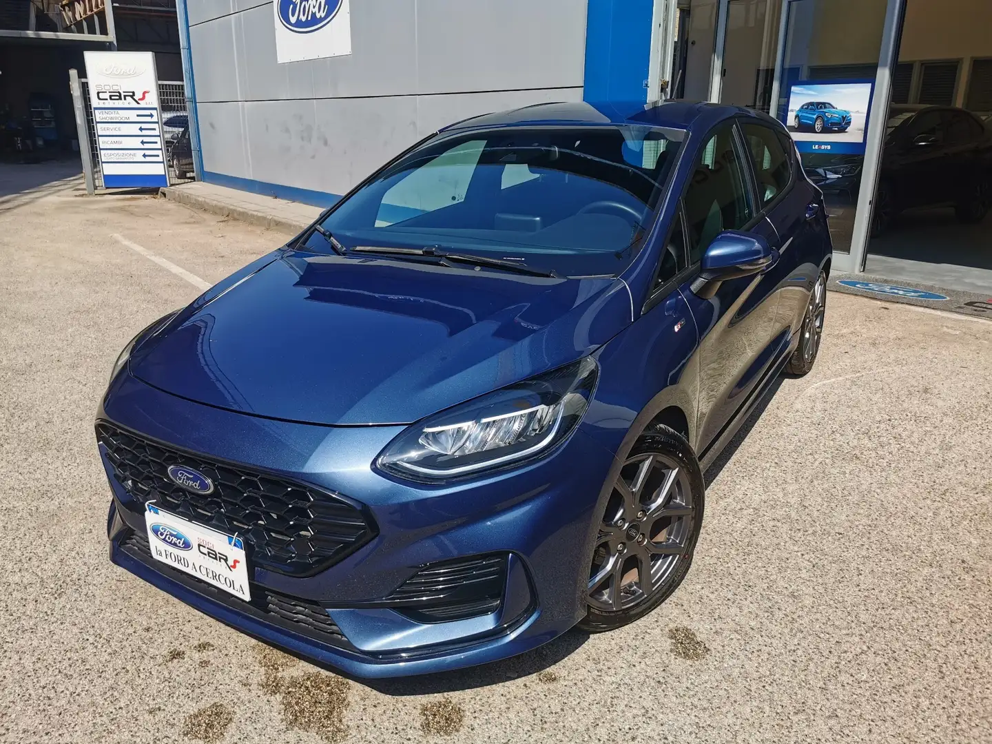 Ford Fiesta 1.0 Ecoboost Hybrid 125 CV DCT 5 porte ST-Line Aut Blu/Azzurro - 1