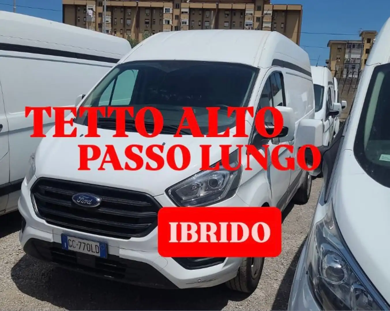 Ford Transit Custom 2.0tdci MHEV 130cv L2H2 FURGONE Bianco - 1