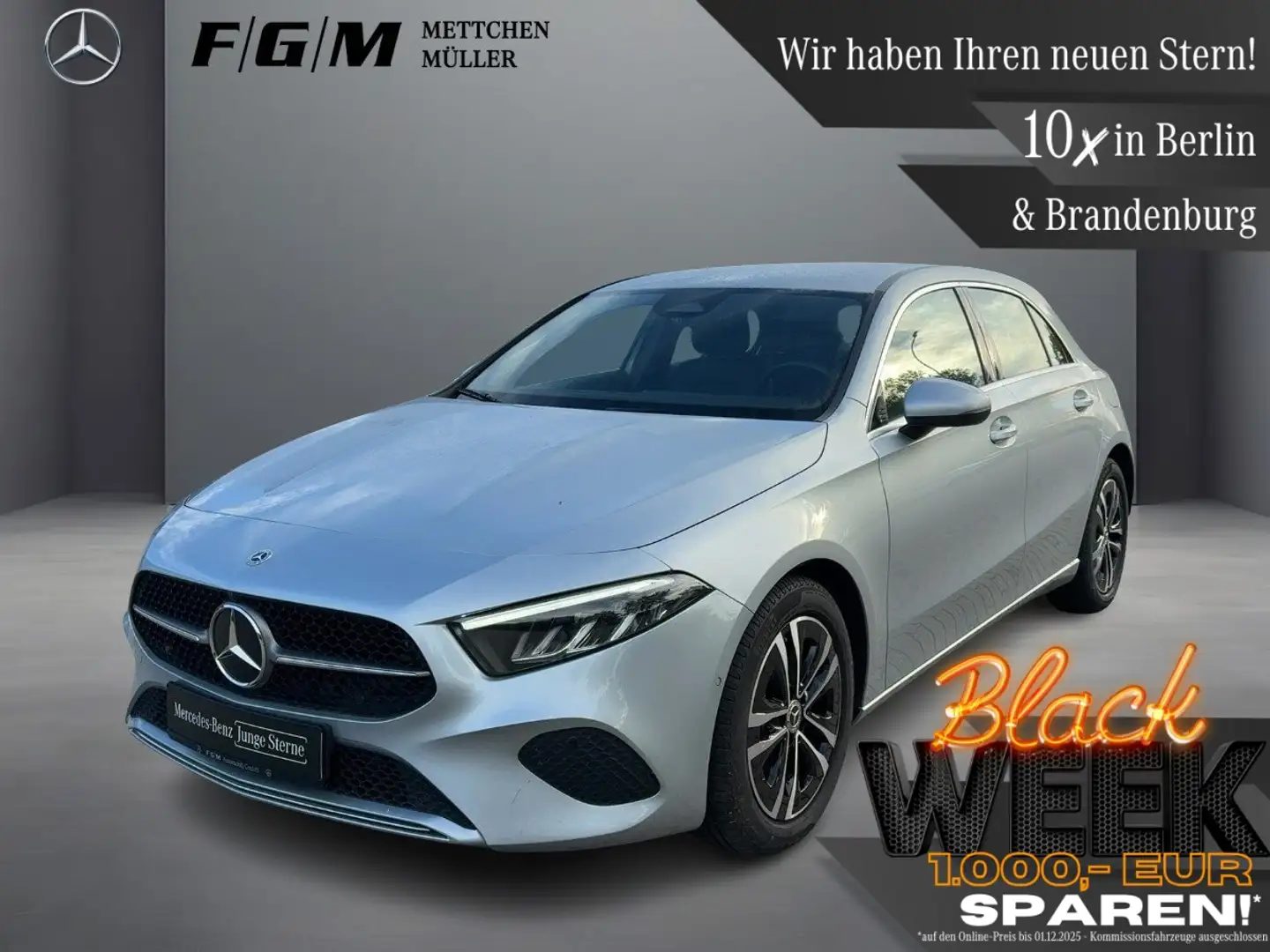 Mercedes-Benz A 180 Progressive Sitzhz|Kam|Keyless|LED|LMF|PDC Silber - 1