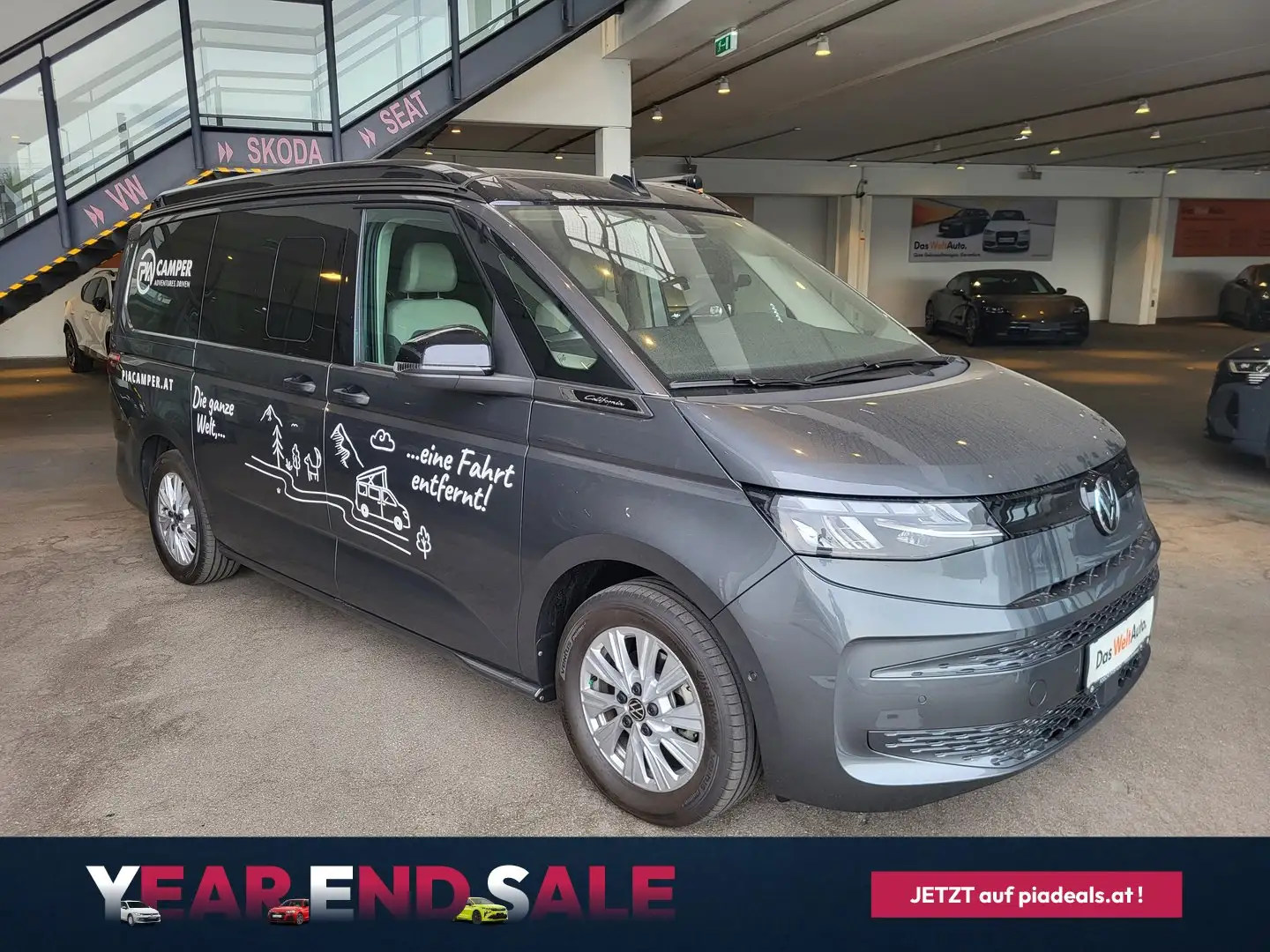 Volkswagen T6 California VW T6 California Beach Camper TDI Grau - 1