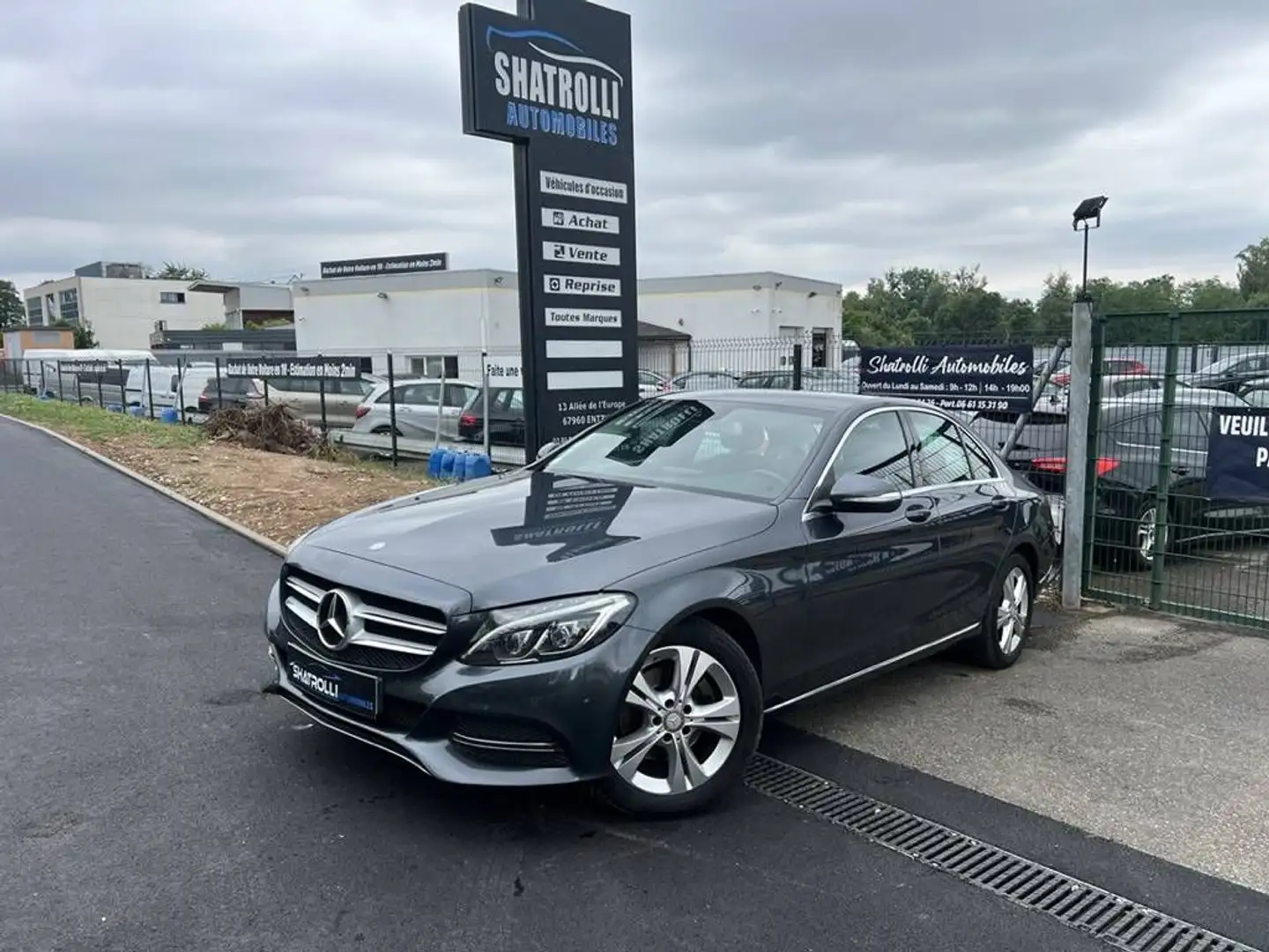 Mercedes-Benz C 220 IV (S205) 220 170ch BlueTEC 7G-Tronic+ GPS Caméra Gris - 1