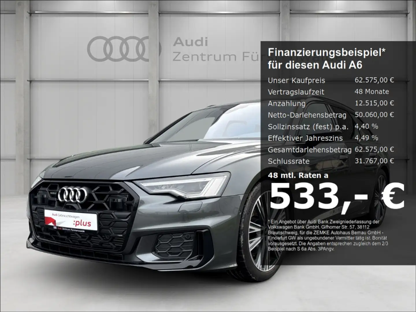 Audi A6 Avant 45 TFSI quattro S tronic S line AHK Navi dig Grijs - 1