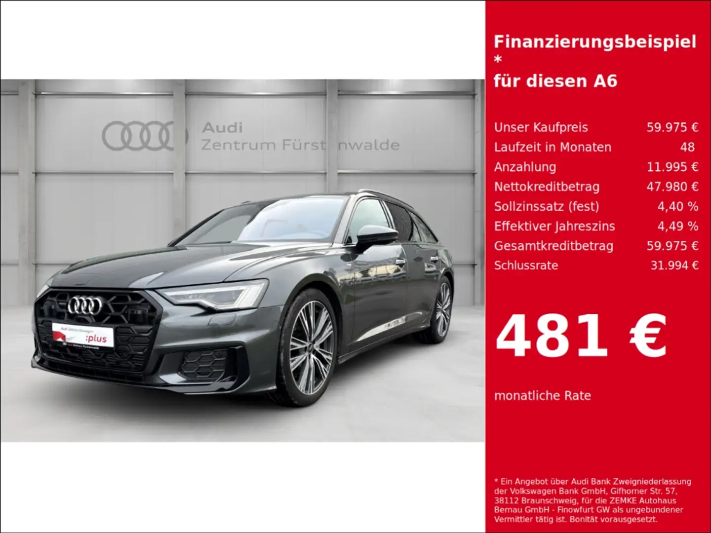 Audi A6 Avant 45 TFSI quattro S tronic S line AHK Navi dig Gris - 1