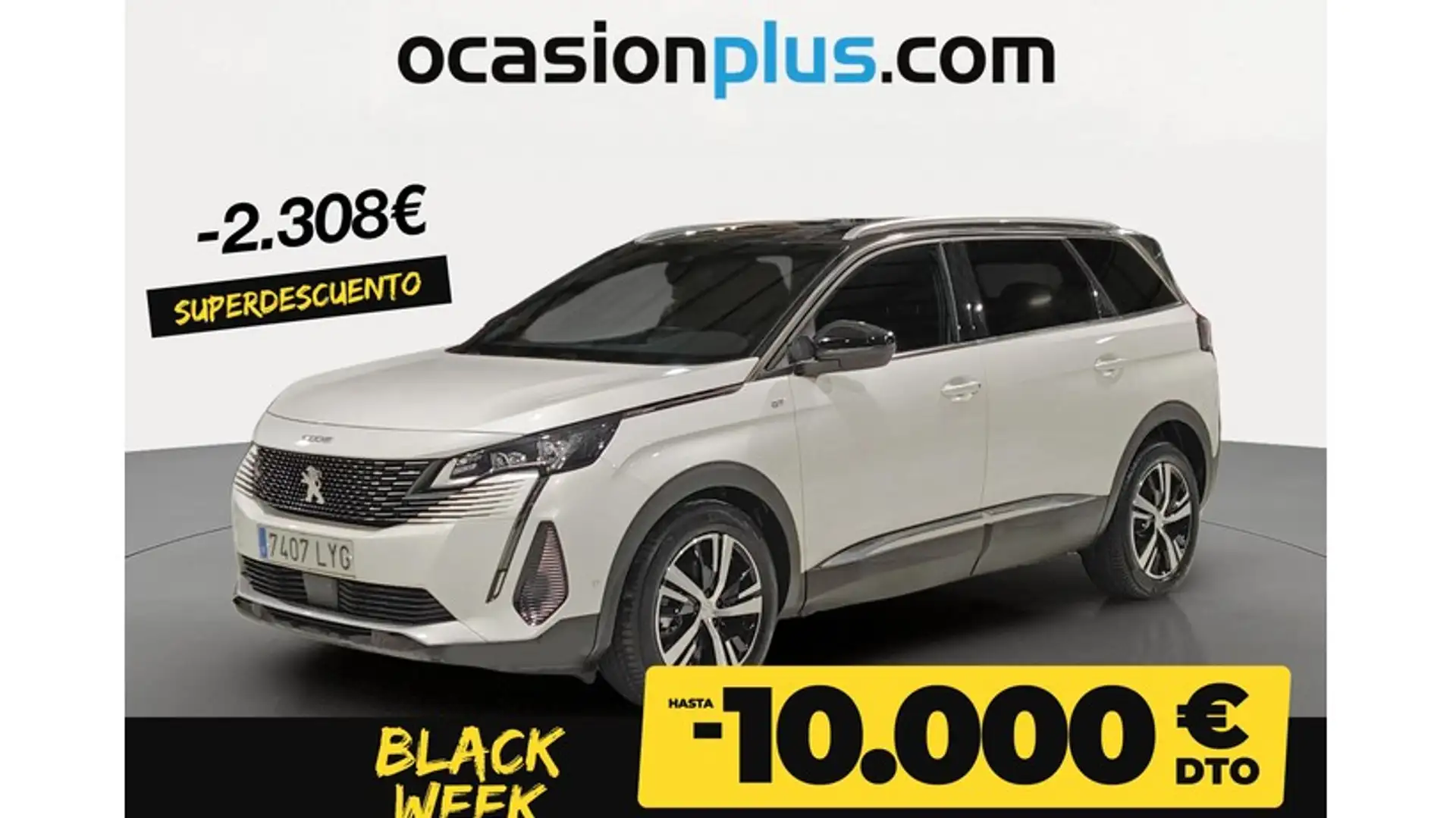 Peugeot 5008 1.6 BlueHDi Style 7 pl. EAT6 120 Blanc - 1