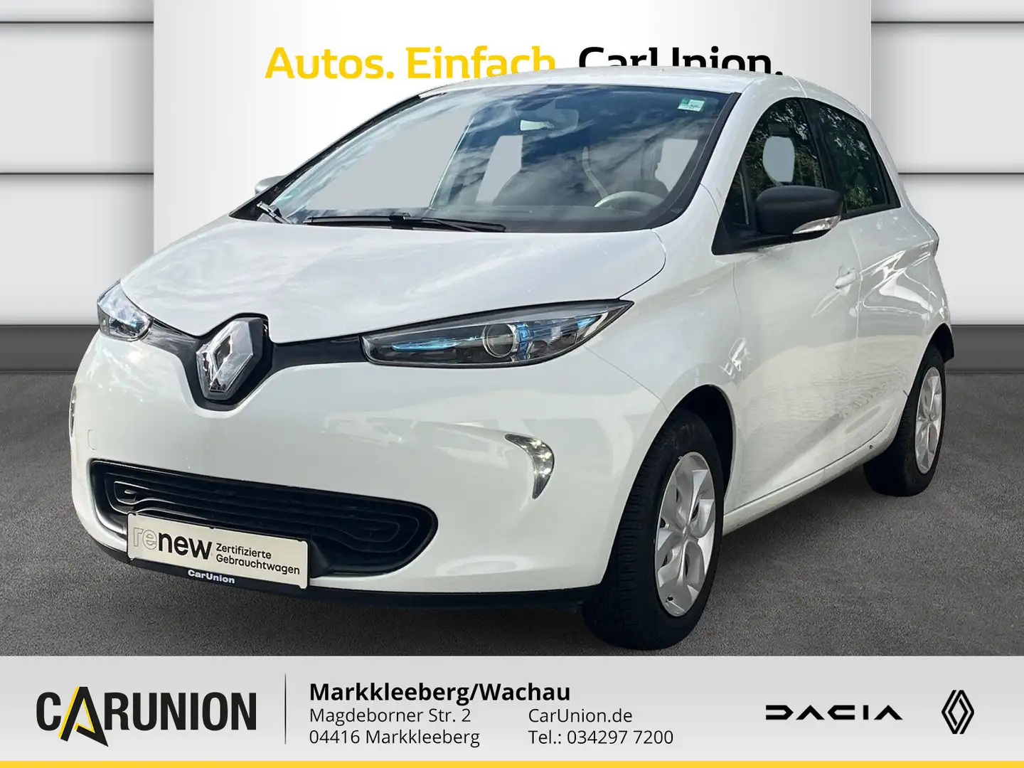Renault ZOE LIFE inkl. Batterie Weiß - 1