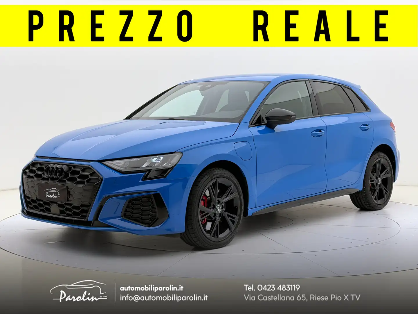 Audi A3 45 1.4 tfsi e S-line edition s-tronic Black pack Bleu - 1