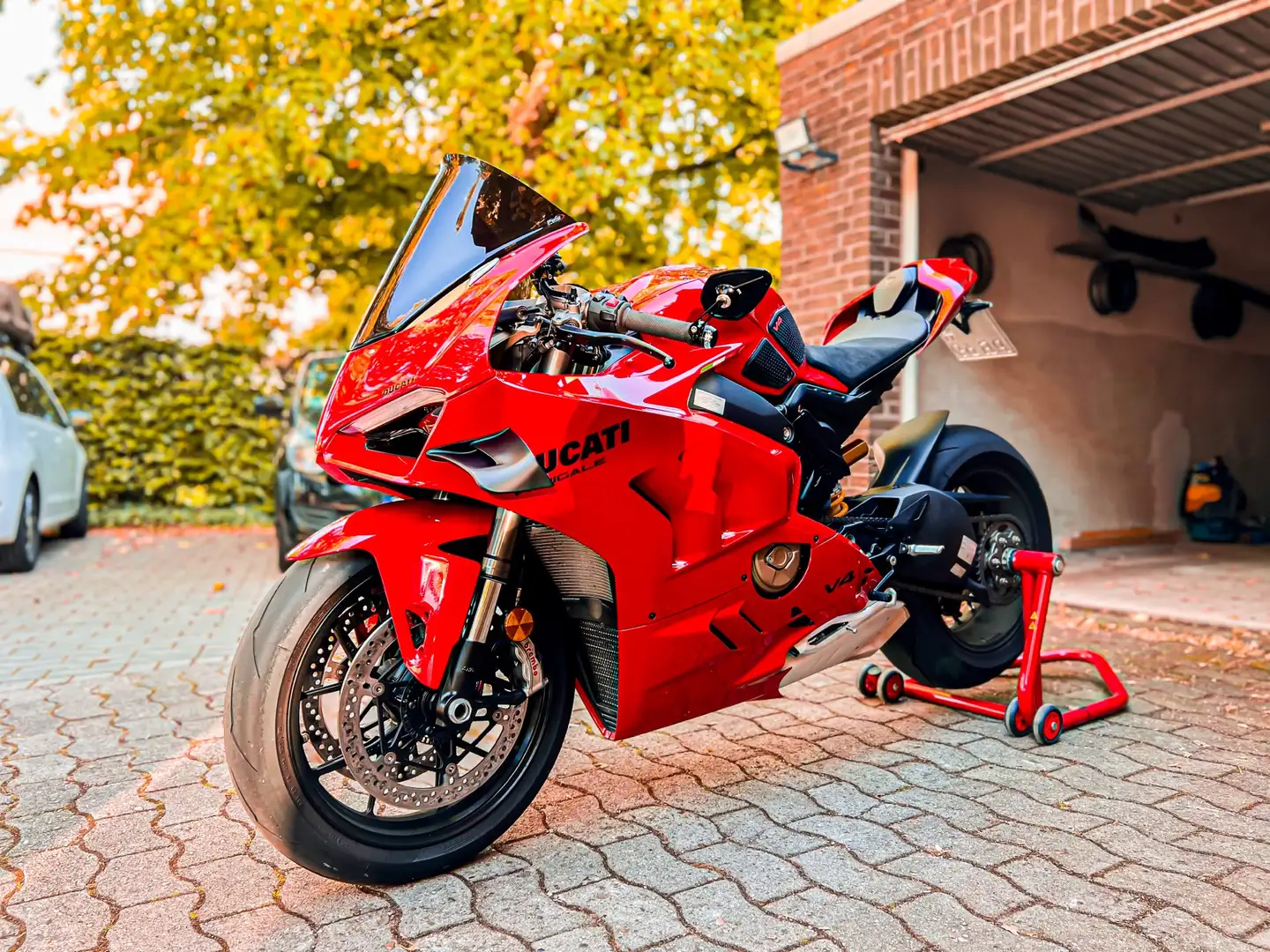 Ducati Panigale V4 Evotech Performance Puig MotoGadget TAUSCH Rood - 1