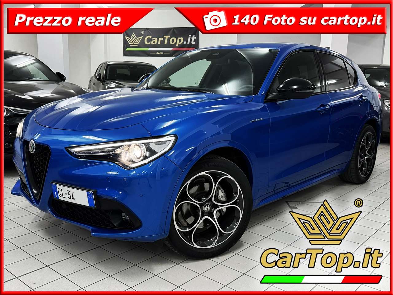 Alfa Romeo Stelvio 2.2 TD 210 CV VELOCE AT8 Q4 TAGLIANDATA