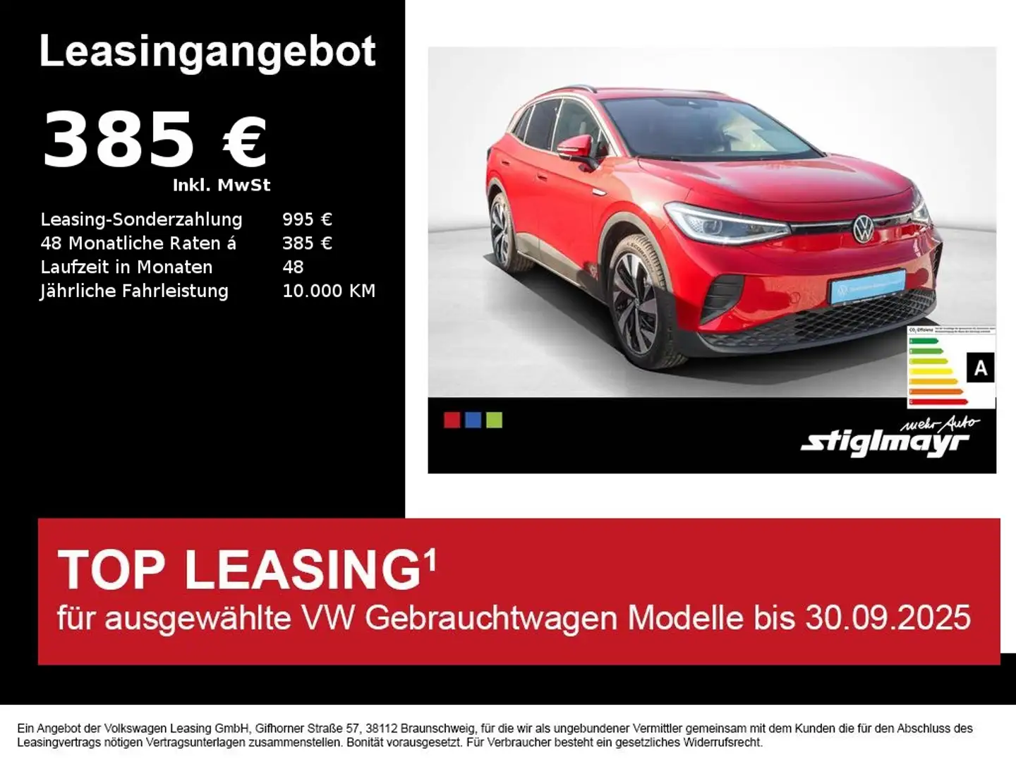 Volkswagen ID.4 Pro Performence WÄRMEPUMPE+IQ-LIGHT+NAVI Roşu - 1