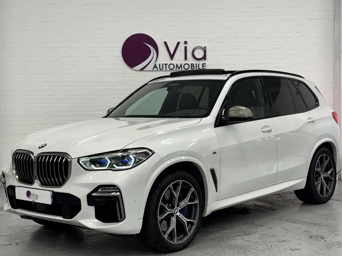 BMW X5 M50d M 50D 400 cv FULL OPTIONS Blanc - 1