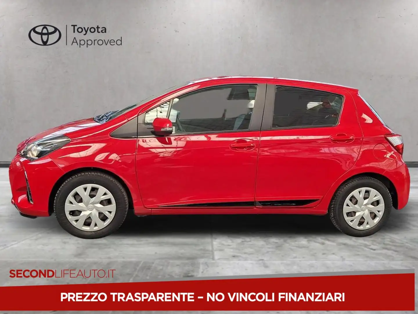 Toyota Yaris 5p 1.0 Active my18 Rosso - 2