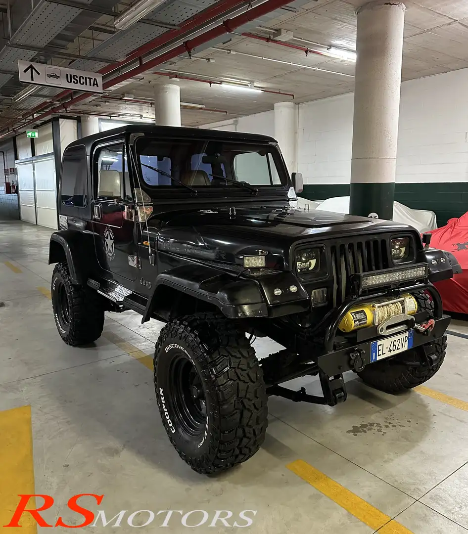 Jeep Wrangler Wrangler 4.0 LIMITED AUTOCARRO CUSTOM ASI PERMUTE Zwart - 1