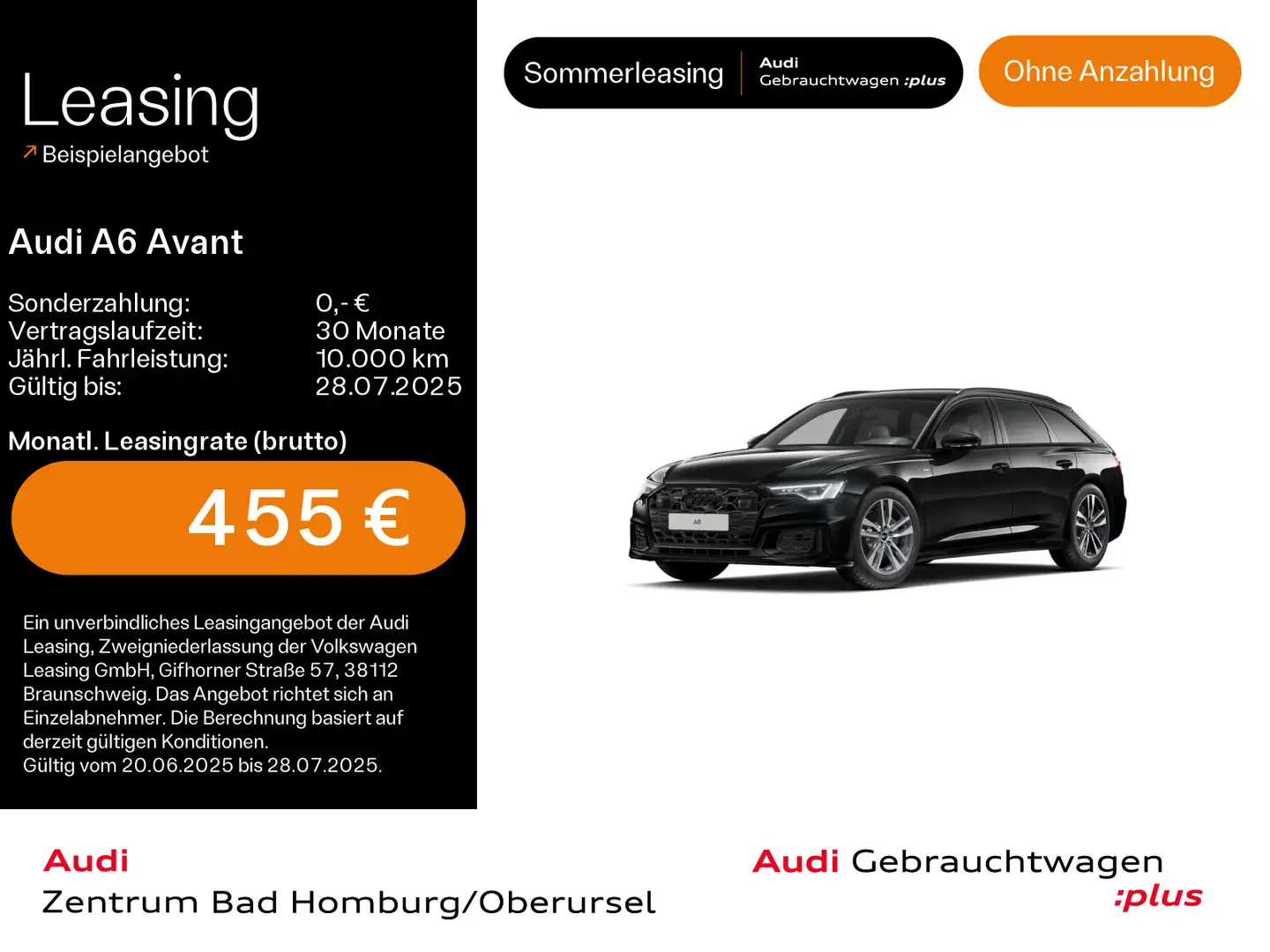 Audi A6 Design S line 50 TDI quattro*Rückfahrka Schwarz - 1
