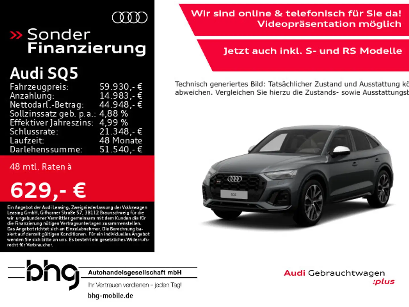 Audi SQ5 TDI Sportback quattro tiptronic Grijs - 1