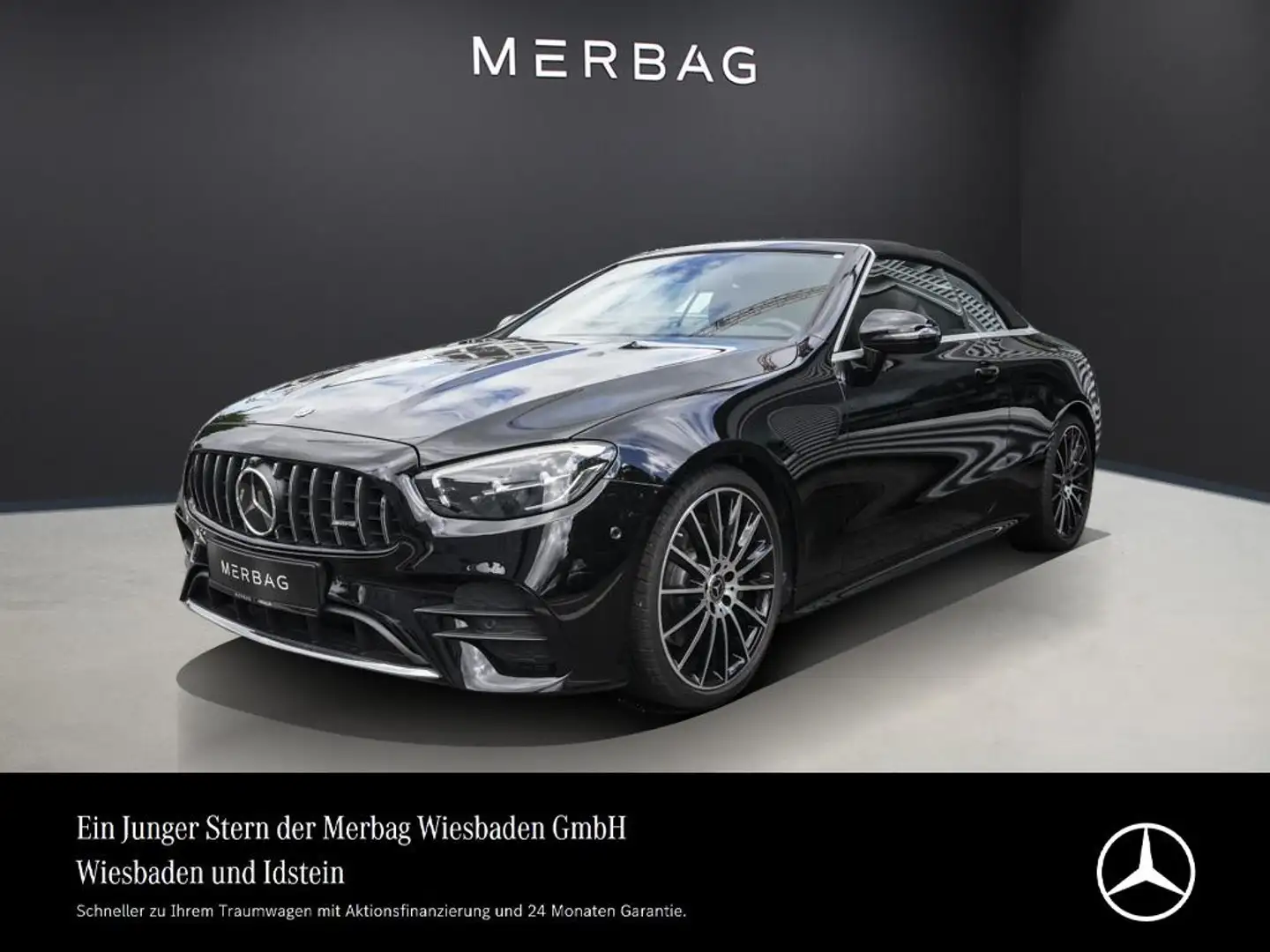 Mercedes-Benz E 220 d CABRIO AMG-LINE DISTRONIC SITZKLIMA 20"LM Schwarz - 1