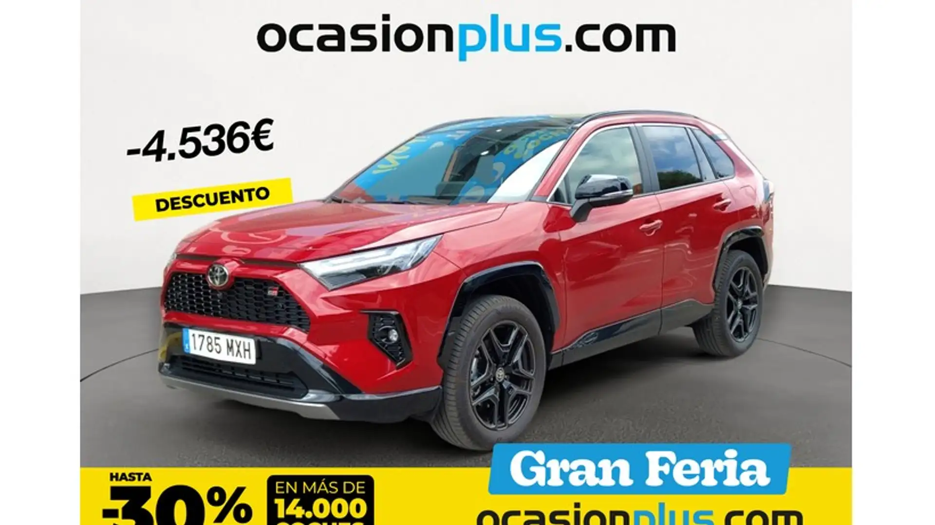 Toyota RAV 4 2.5 hybrid 4WD GR Sport Plus Rouge - 1