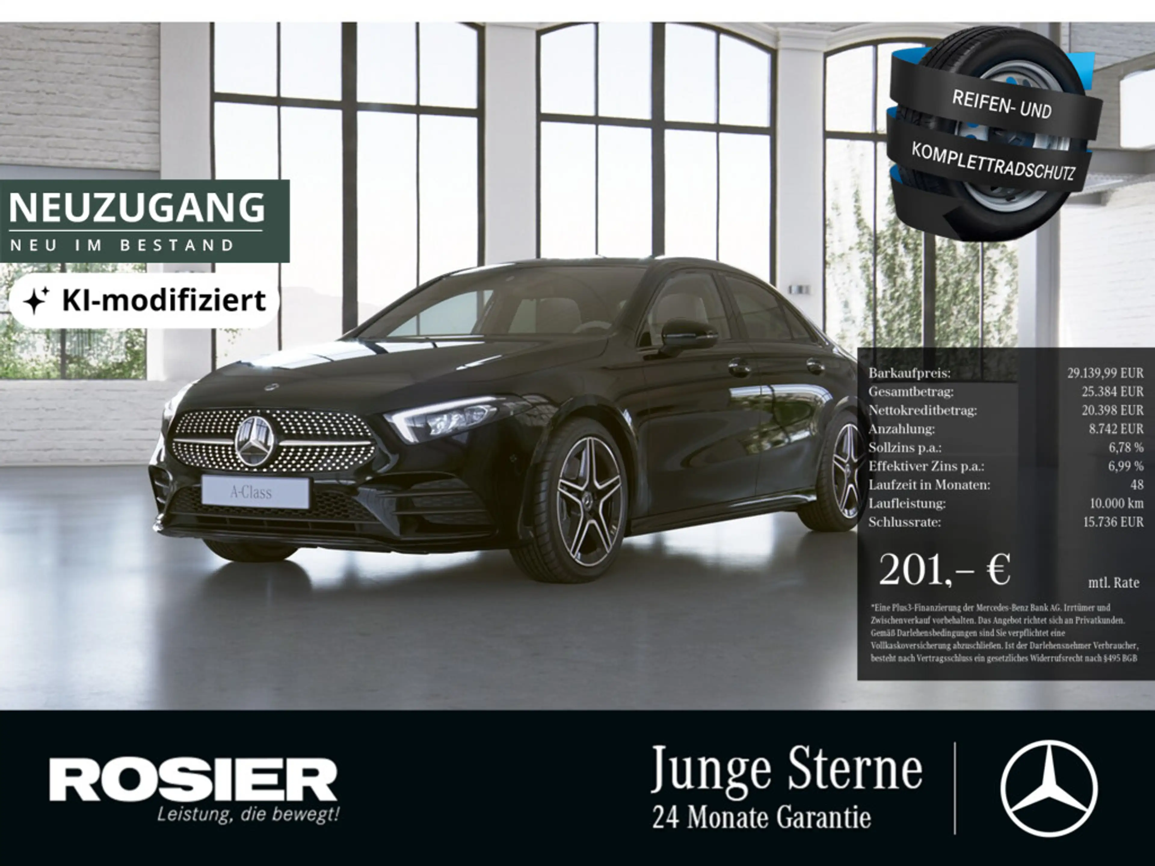 Mercedes-Benz A 250 e Limo AMG Sport NIGHT LED NAVI SPURH.