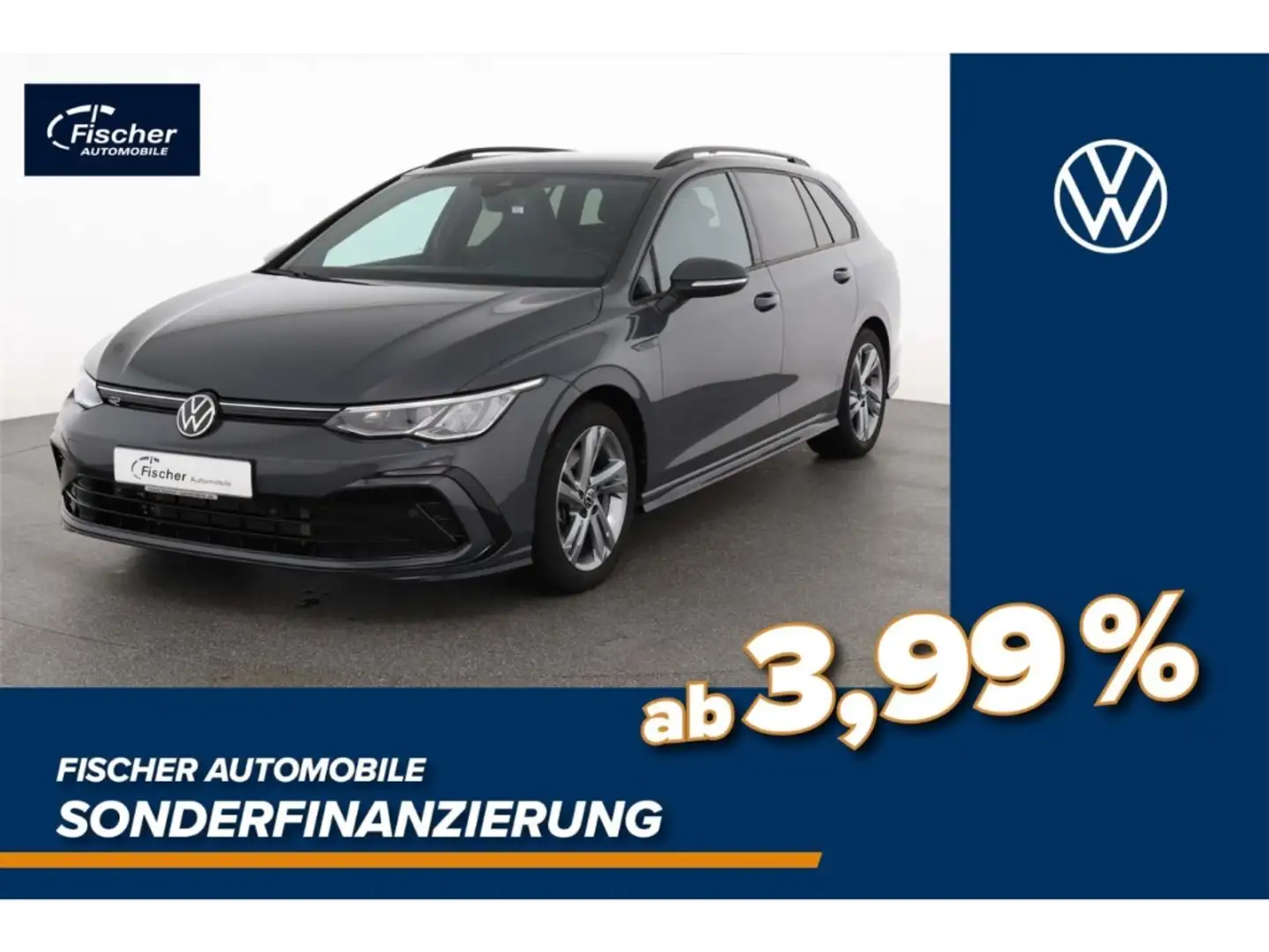 Volkswagen Golf Variant 2.0 TSI 4Mot. R-Line DSG LED/RFK/SH Grau - 1