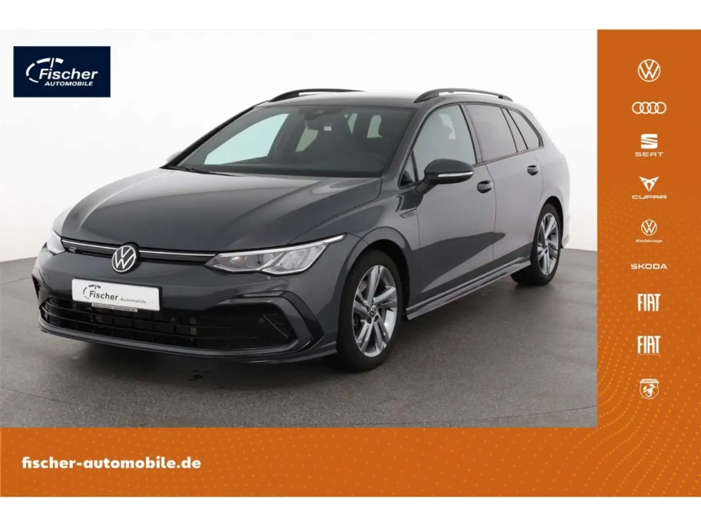 Volkswagen Golf Variant 2.0 TSI 4Mot. R-Line DSG LED/RFK/SH Grau - 1