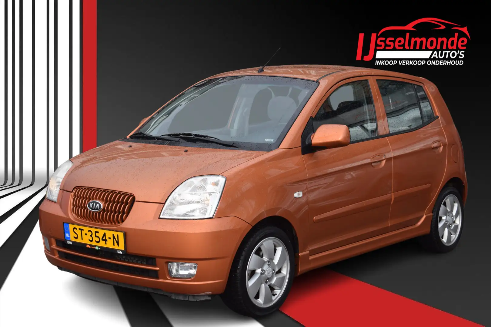 Kia Picanto 1.1 EX Airco Stoelverwarming Lichtmetalen velgen Oranje - 1