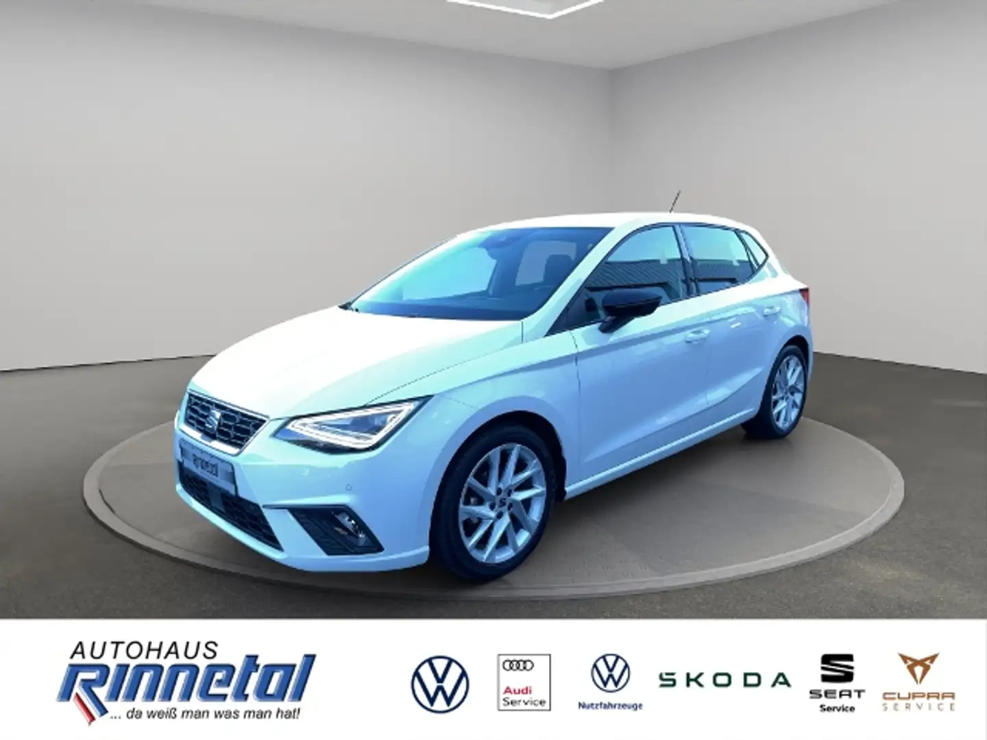 SEAT Ibiza 1.0 TSI FR VOLL LED+NAVI+KAMERA+ACC+VIRTUAL+PDC+S Blanc - 1